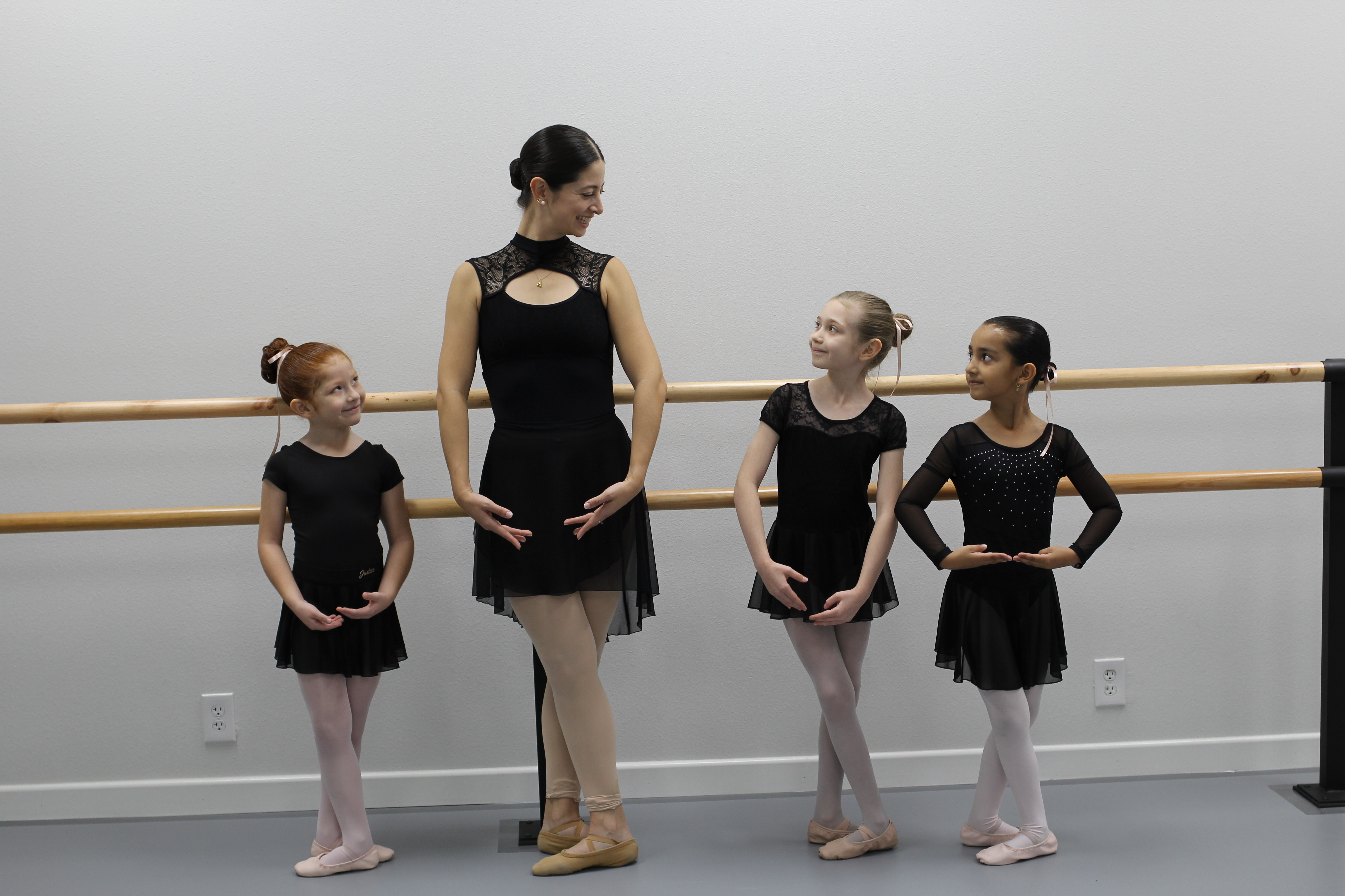 Students participating in the flexible Open Ballet Program